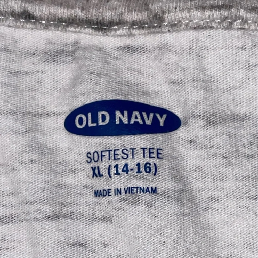 OLD NAVY Girl's Heathered Grey Long Sleeve Top X-Large 14/16